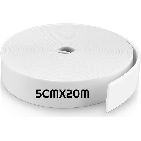Bande Périphérique Autoadhésive pour Chape - Mousse de Polyester, 5 cm x 10 m (Lot de 2) (1/5)