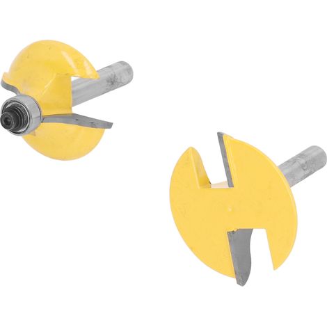 Set aus 2 Holzfräsern mit 8-mm-Schaft, Schalenschablone, Hartmetall, Fräse, Kopierfräser, Holzbearbeitungswerkzeug, 8 mm, legierter Stahl. (1/5)