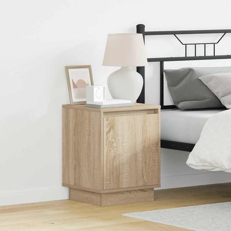 Nachttisch 2 pcs Sonoma-Eiche 39 x 34,5 x 50 cm Holzwerkstoff