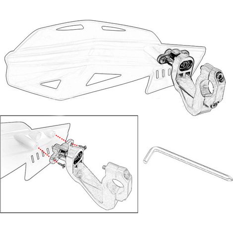 Die 22 mm (7/8") ABS-Sturzhandschützer sind kompatibel mit Motorrädern von Honda, Yamaha, Victory, Indian, Geländefahrzeugen, Elektrofahrzeugen, Rollern usw. (Grün) (1/5)