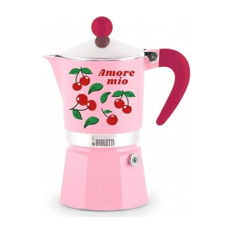 Cafetera bialetti rainbow 3tz 3 tazas aluminio