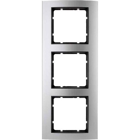Berker B3  Cornice 3 elementi alluminio / antracite 10133004
