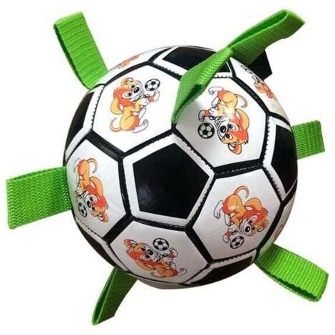 Indestructible Dog Ball Interactive Dog Ball Dog Indoor and Outdoor Play Air Pump(Black and White) (1/4)