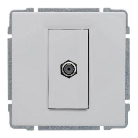 Conector de antena individual tipo F KOS66, blanco 660454