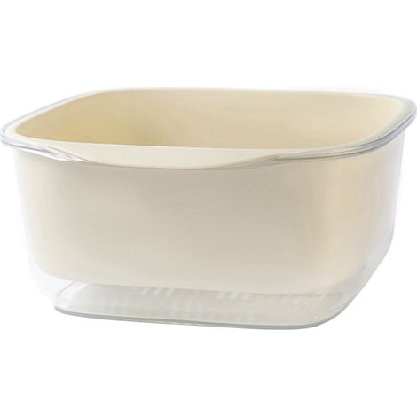 Double couche panier lavage légumes fruits, bol égouttoir cuisine set plastique bassin drainant pour maison (1/5)