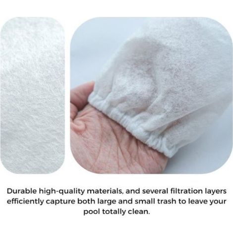 Coton Filtrant - Pour Sacs Nettoyage Piscine - Compatible Robots Aspirateurs Piscine - 5 Paquets (1/5)