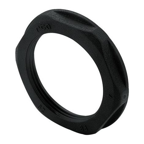 Ghiera in poliammide Filettatura ISO a chiave esagonale colore nero Filettatura M32x1,5
