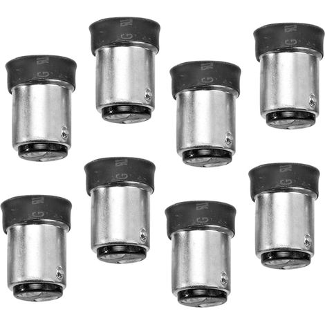 Adaptateur de douille B15 vers E14, 8 pièces convertisseur d'ampoule noir, support plastique LED, prise femelle à visser, transformateur de culot pour lampe, adaptateur de socket. (1/5)