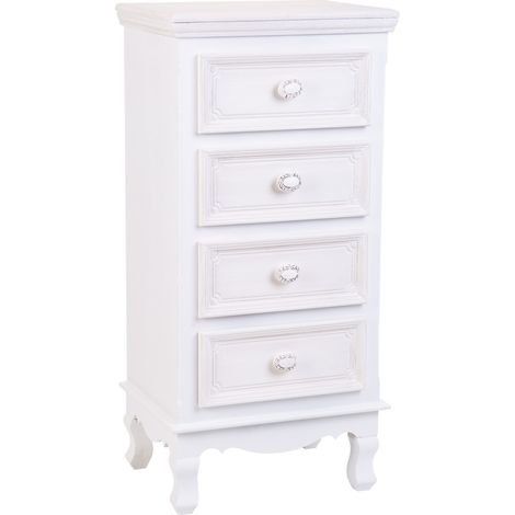 Sinfonier de madera blanco 40x30x82cm (1/5)