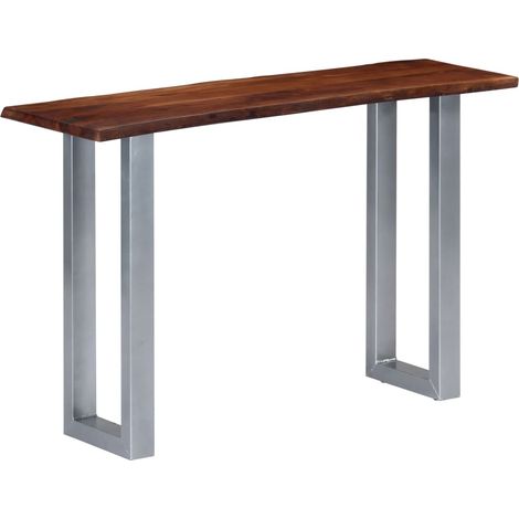 Konsolentisch 115x35x76 cm Massivholz Akazie und Eisen