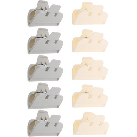 GANAZONO Lot de 10 pinces fermeture beiges pour sacs en papier et (1/5)