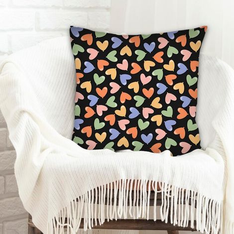 Housse de coussin moderne design élégant pour Noël, la Saint-Valentin, anniversaire (1/5)