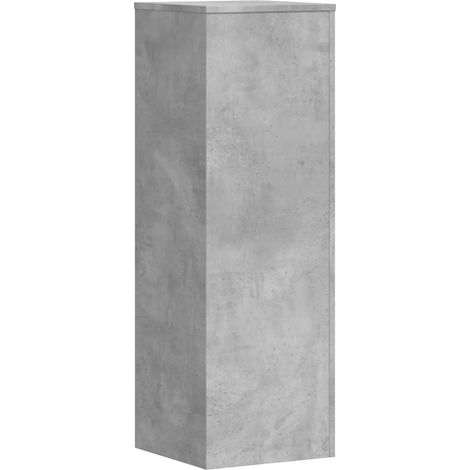 Portavaso per fiori 33 x 33 x 100 cm in legno ingegnerizzato grigio 020045144