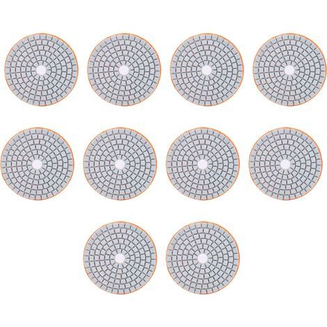 Disque de ponçage de 3 pouces, ensemble de disques de ponçage diamantés de 10 pièces, disques de ponçage Tampon de polissage de diamant, disques de ponçage de meuleuse de 300 mailles pour marbre, diam (1/5)