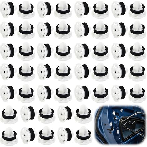 Lot de 50 Agrafes de Fixation pour Garniture de Porte Voiture Rivet (1/5)