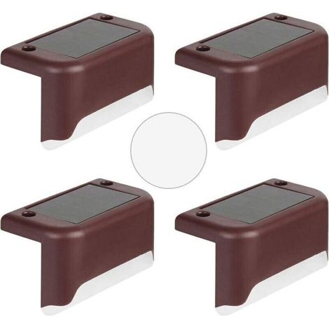 Lampes Solaires sur Piquet de Jardin LED – Lot de 4 pour Allée, Terrasse, Pelouse, Clôture et Paysage Extérieur (1/5)