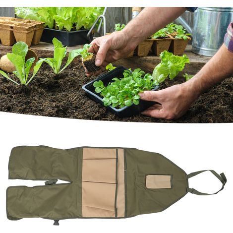 Gartengamasche, Mehrtaschen-Gamasche für den Außenbereich zum Pflanzenschneiden, Erntegamasche, schmutzabweisende Schürze. (1/5)