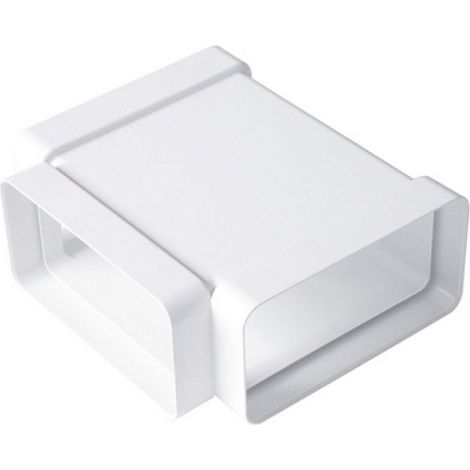 RACCORDO A &quotT&quot IN ABS PER TUBO RETTANGOLARE mm 120x60