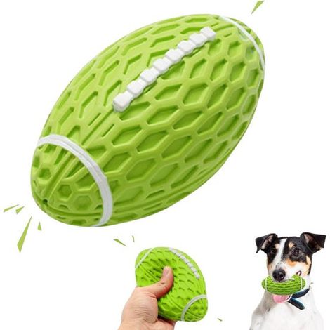 1 unidad, Pelotas para perros, Juguetes para perros, Juguetes para cachorros, Pelota de rugby Pop it, Verde, Grande, Resistente y duradero (1/5)