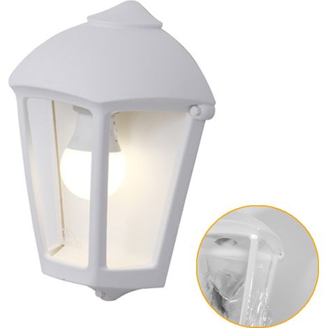 Wandleuchte fabio 1xe27 ip55 l.21xb.11,5xh.29cm harz weiß