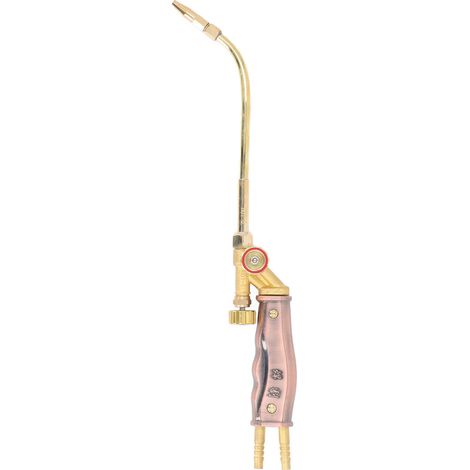 Torche de soudage par injecteur avec valve réglable en laiton manuelle pour oxygène acétylène capacité de coupe de 1 à 6 mm (1/5)