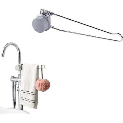 Porte-torchon pour évier, égouttoir et organisateur d'évier, acier inoxydable (1/5)