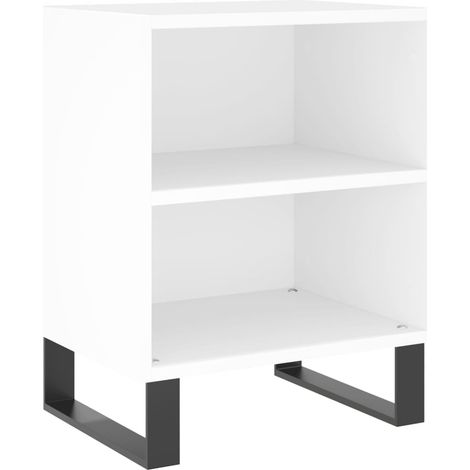 Maison Exclusive - Comodino Bianco 40x30x50 cm in Legno Multistrato
