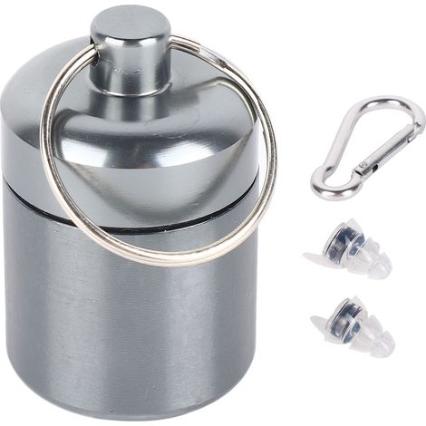 Bouchons d'oreilles 3 couches anti-bruit, liquide silicone confortable avec filtre pour batteur, noir (1/5)