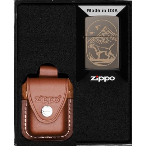 Briquet Zippo, motif chien de chasse, cadeau n° 2