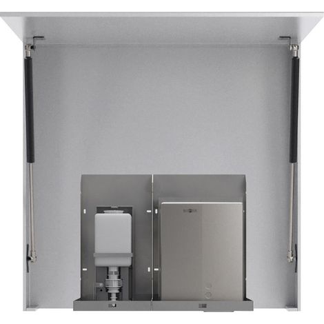 Armoire à glace BASIC 100cm avec distributeur automatique de savon et sèche-mains (1/5)
