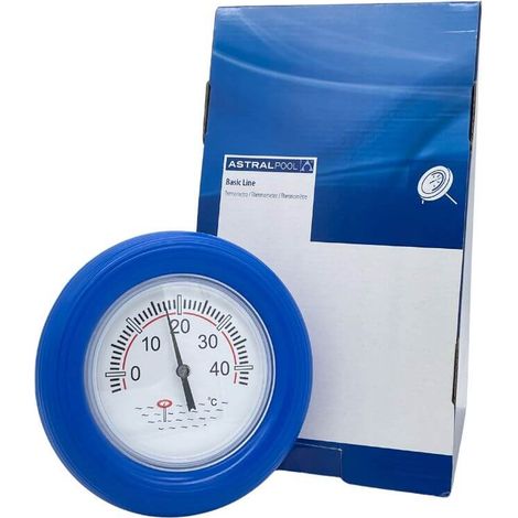 Schwimmbad und Teich Thermometer "de Luxe" Ø 18 cm blau (1/3)