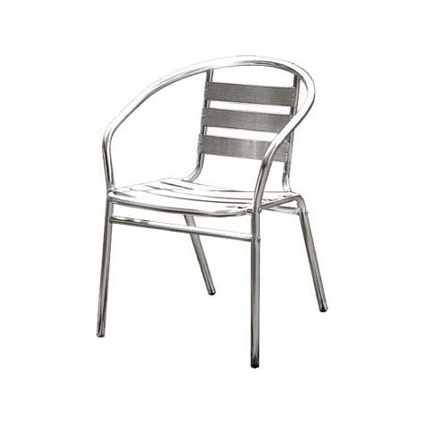 ALU SEDIA POLTRONA BAR IN ALLUMINIO 50 X 56 X 74 CM (1/5)