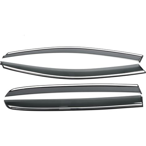 Ensemble de 4 déflecteurs de pluie et de soleil pour vitres de voiture, compatibles avec MK6 2009-2014 (1/5)