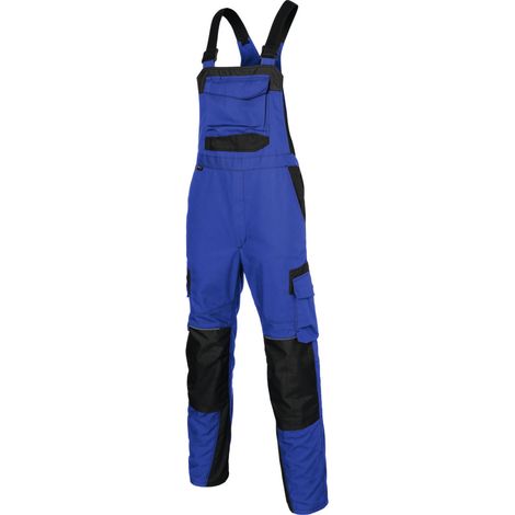 KÜBLER Latzhose InnovatiQ, kornblau / schwarz, Konfektionsgröße DE: 54