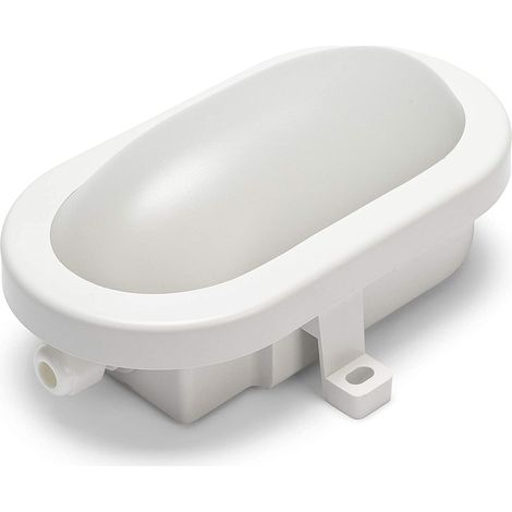 LED-Wandleuchte 5.5W Weiß IP54 Stecker Schnell 450lm 4000K VELAMP TARTARUGA