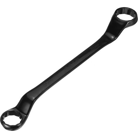 Clé à douille décalée à 45 degrés - 36 mm x 41 mm - 12 points - En acier au chrome vanadium - Clé longue de qualité industrielle - Outil de réparation - Noir (1/4)