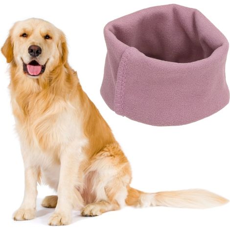 Ohrenschutz für Hunde und Katzen – Weicher und waschbarer geräuschdämpfender Ohrenschützer – Rosa, Größe S – Wohltuender Ohrenschutz (1/5)