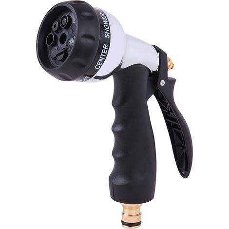 Pulvérisateur Pour Tuyau D Arrosage - 7 Modes Réglables - Pression Élevée - Poignée Ergonomique En Caoutchouc - Raccord Standard 3/4 Pouces - 1 Pièce (1/5)