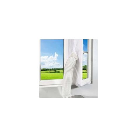 300 cm Dichtungsgewebe für Klimaanlagenfenster und -türen. Dichtungsgewebe-Set für mobile Klimageräte. Isolierung und Kühlung. Einfache und bequeme Montage. - Crezuo (1/4)