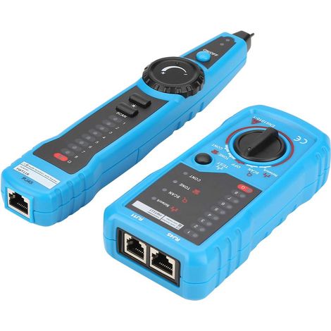 Traqueur de Câble RJ45/RJ11 Portatif FWT11 – Détecteur de Câbles Réseau avec Test de Continuité, Clip et Adaptateur RJ45 pour Techniciens et Installateurs (1/4)