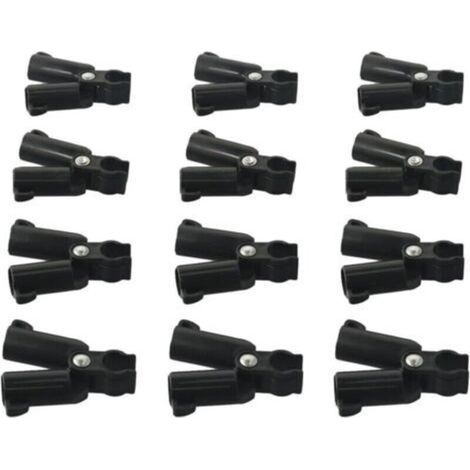 Connecteurs de tuteur de plantes, clip fixe de joint de connexion de type A, clip de connecteur de treillis pour plantes grimpantes pour cages à tomates et plantes grimpantes (16 mm) (1/4)