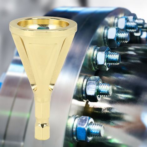 Outil d'ébavurage pour chanfreinage externe, outil pour acier à matrice, tige hexagonale dorée (1/5)