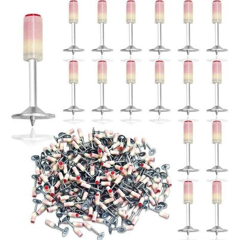 Pistolet à Clou Béton Manuel Mini avec 200 Pièces de Clous Ronds en Acier de 7.3 mm - L'outil Parfait pour Tous Vos Projets de Fixation (1/4)