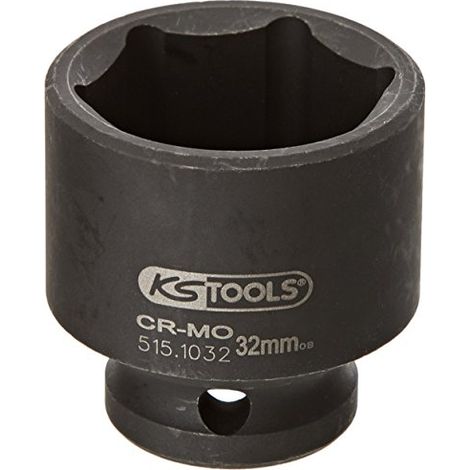 1/2" Bussola esagonale p.avvitatori ad impulsi,corta,32mm