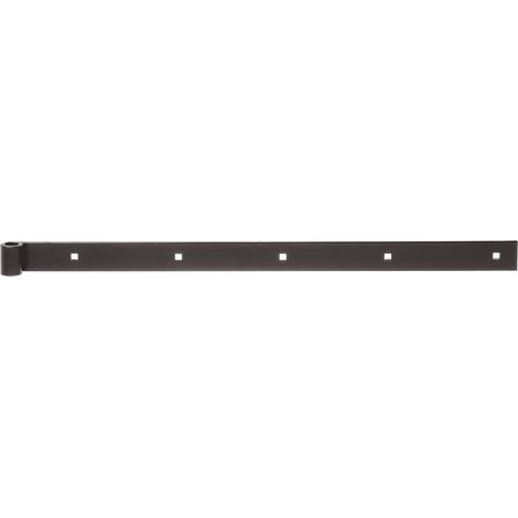 Penture de porte 600mm – Diamètre trou 35mm – Acier noir traité – Pour bois dur et teck – Finition plastique – Alberts