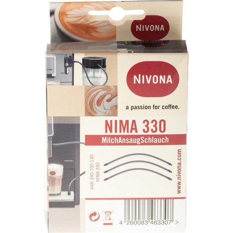 Nivona 3 Stück Milch-Ansaugschlauch 30cm, mit Nippel auch für Miele, Jura, Melitta (1/4)