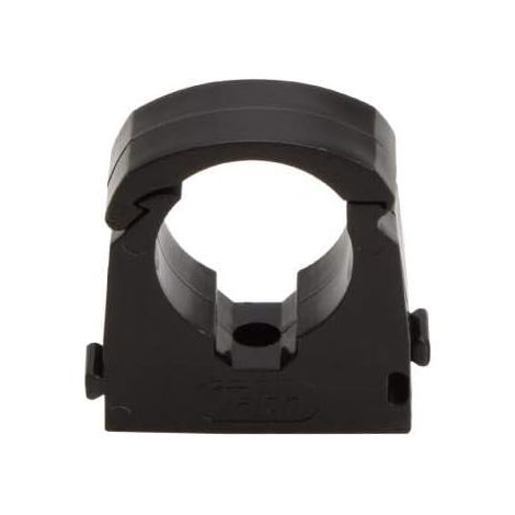 BLACK/20 Talon 15mm Black Single Hinge Pipe Clips - Bag of 20 (1/4)
