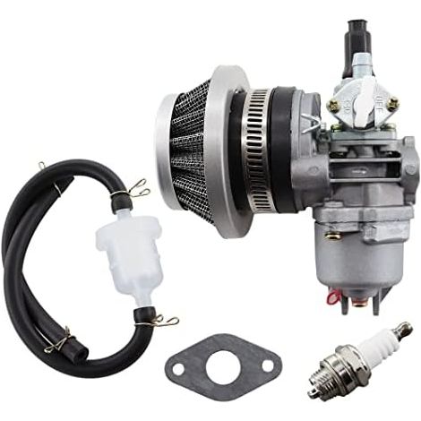 VURAHOME - Carburateur de moteur 13 mm pour 2 temps 47 cc 49 cc 43 cc Mini ATV Quad Dirtbike Pocket Bike avec filtre à air filtre à essence Tuyau à essence (1/5)