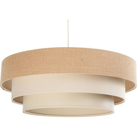Lampe suspendue beige-crème