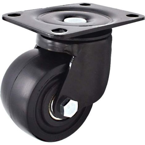 Satz mit 4 Gummirollen, 7,6 cm Durchmesser, mit Bremse, doppelter Feststellmechanik, Tragfähigkeit 181 kg, geräuschlos